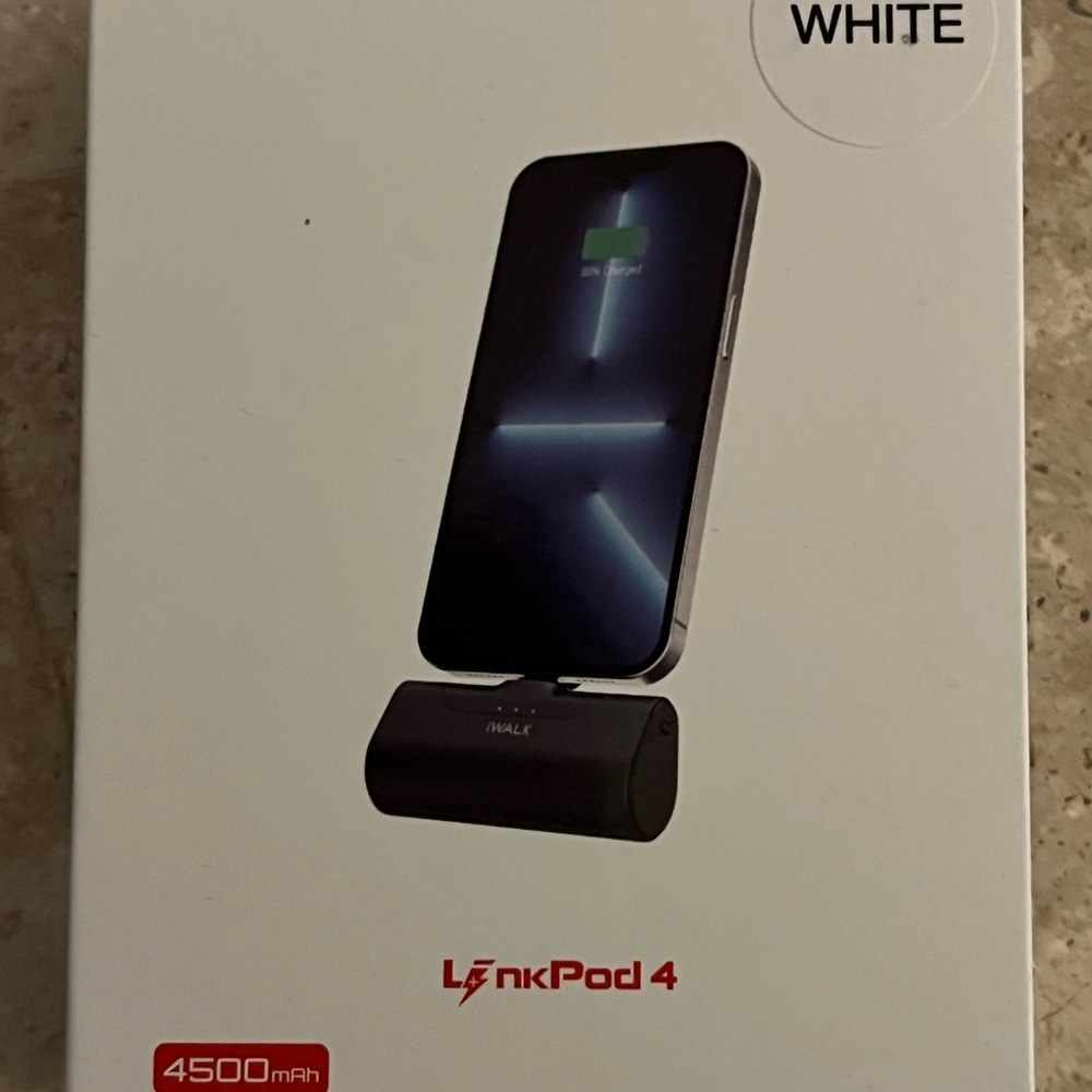 LinkPod 4 Wireless Charger - White Battery Bank